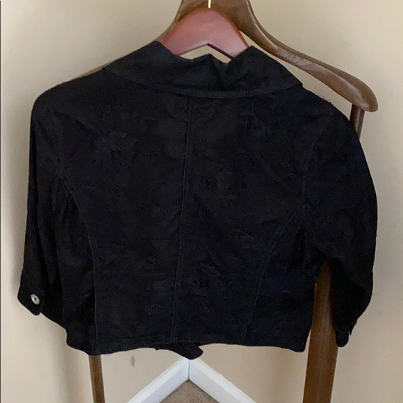 Black Lace Moto Style Jacket - Picture 3 of 3